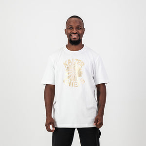 Kaizer Chiefs Vintage Regular Crew Tee-White