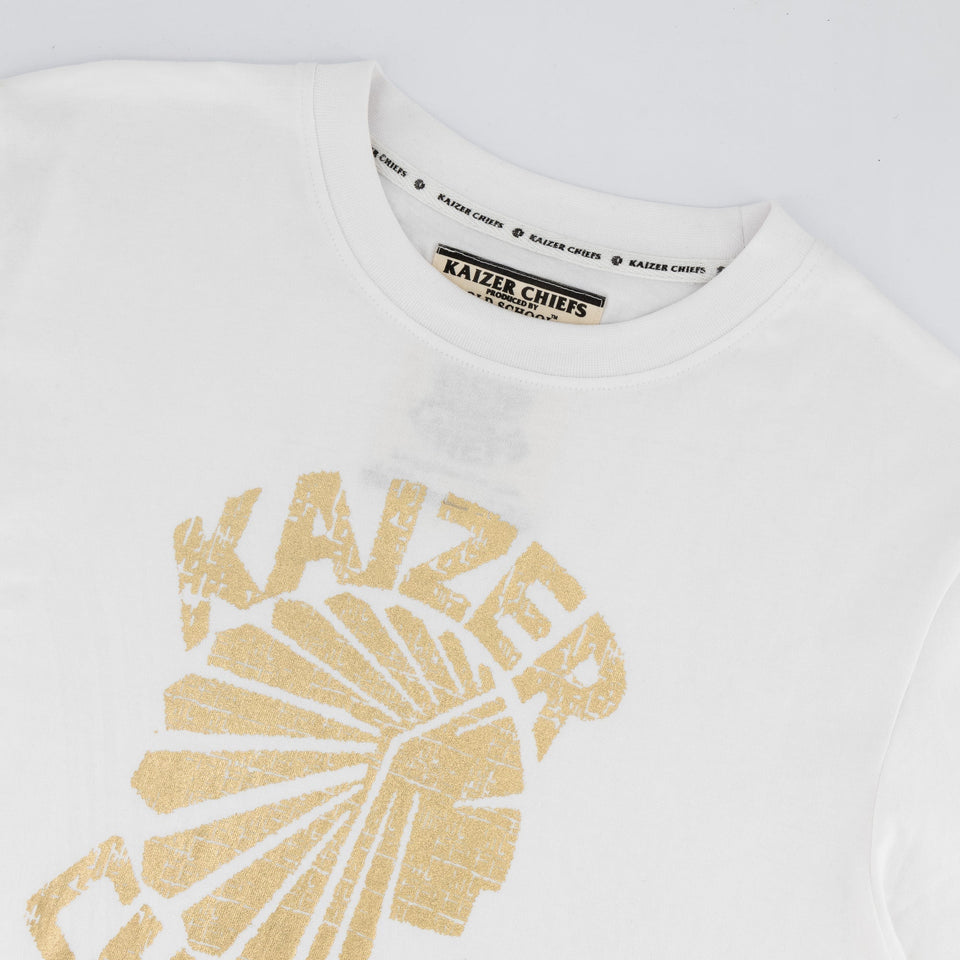 Kaizer Chiefs Vintage Regular Crew Tee-White