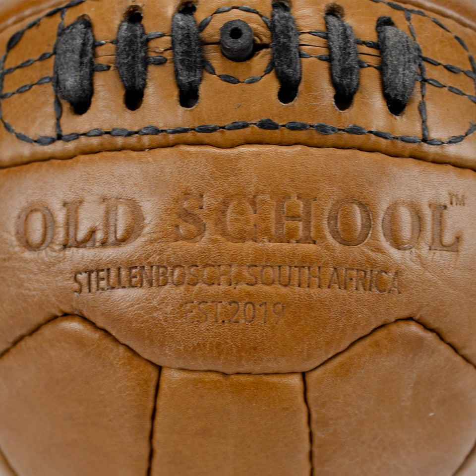 Old School Light Brown Soccer Ball