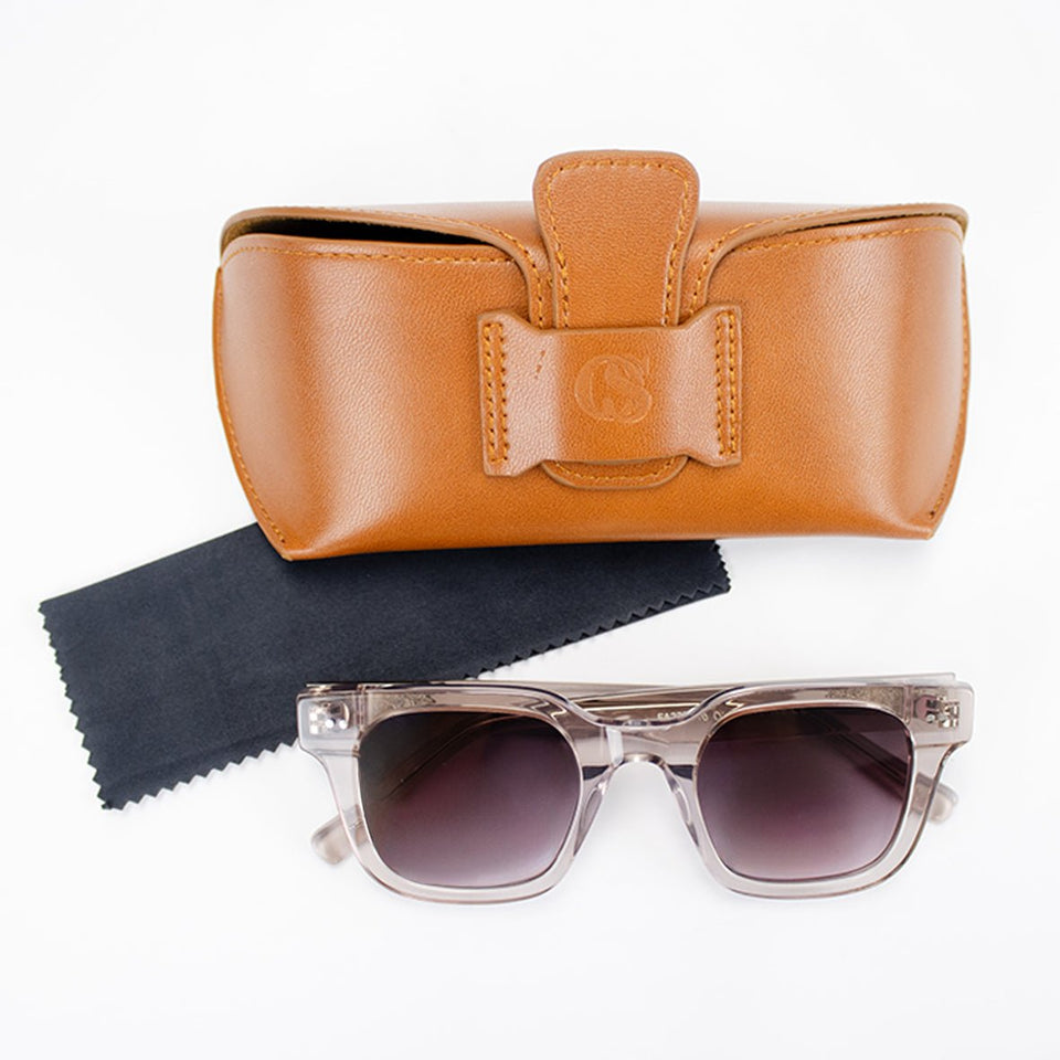 Old School Oversized Sunnies-Mink