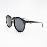 Old School Round Sunnies-Black