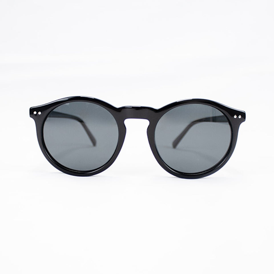 Old School Round Sunnies-Black