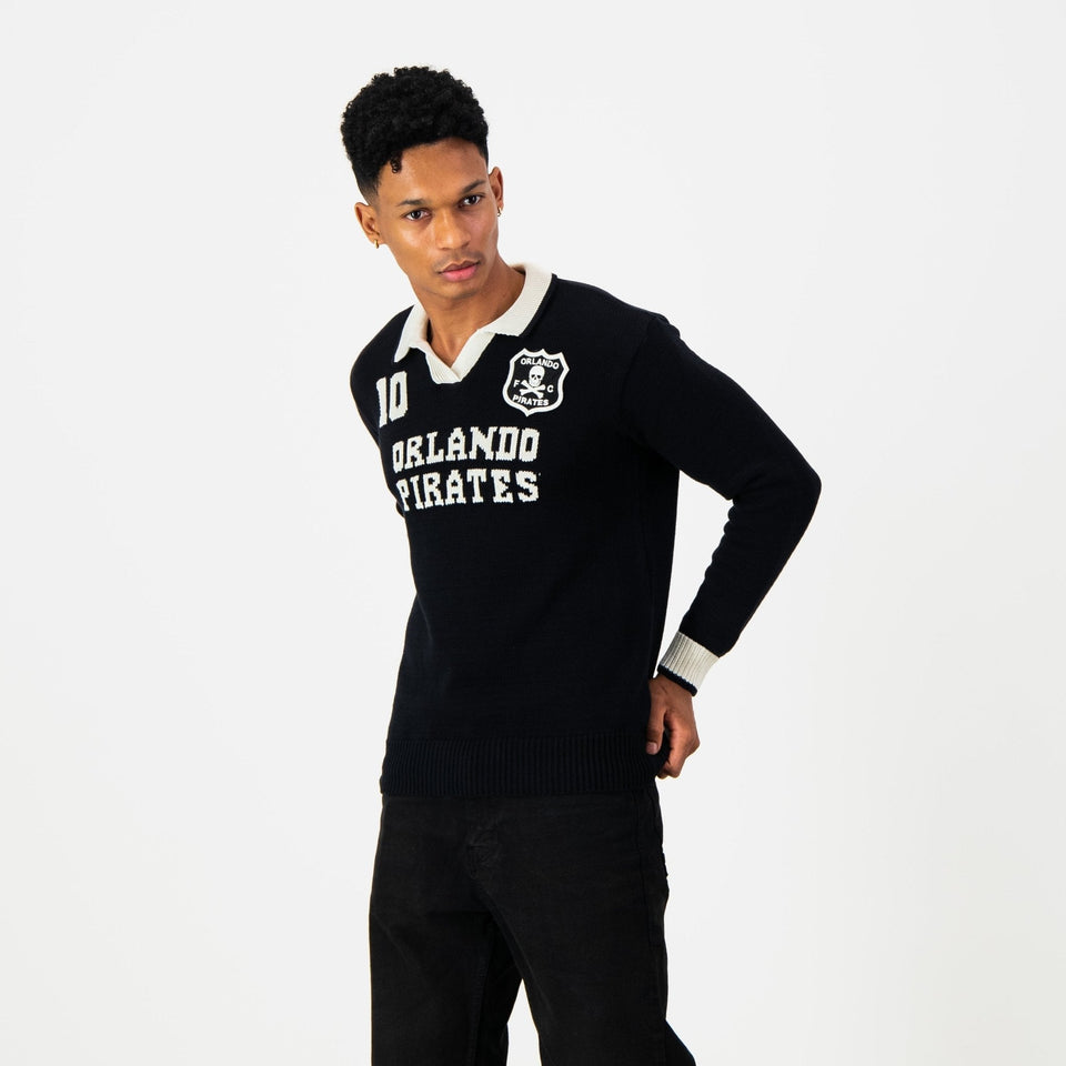 Orlando Pirates Knitted LS Jersey-Black
