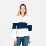 Old School Hoop Quarter Zip Sweat-Navy