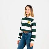 SA Supporters 8X8 Stripe Crop Rugby Jersey-Cloud Dancer