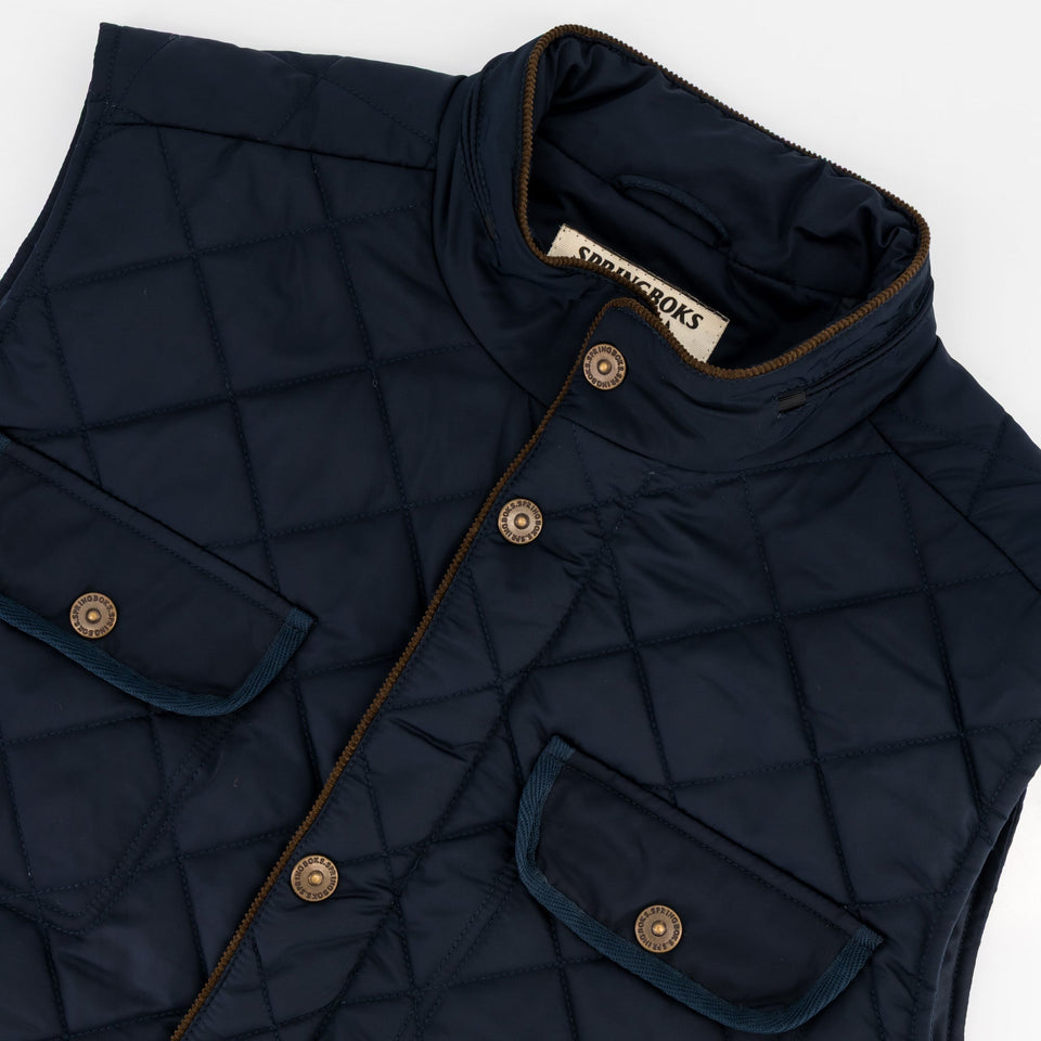 Springboks Barbour Gilet-Navy