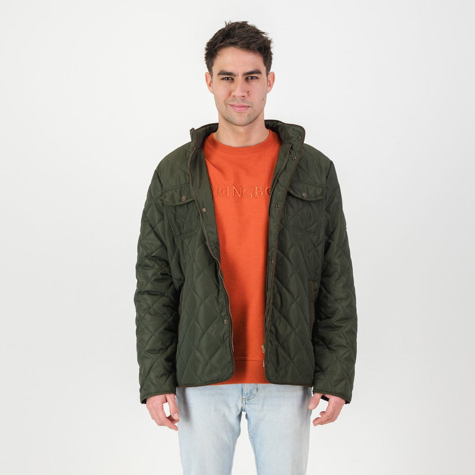 Springboks Barbour Jacket-Forest Green