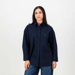 Springboks Ladies Oxford Shirt-Navy