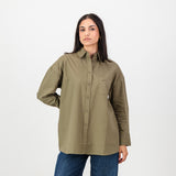 Springboks Ladies Oxford Shirt-Taupe
